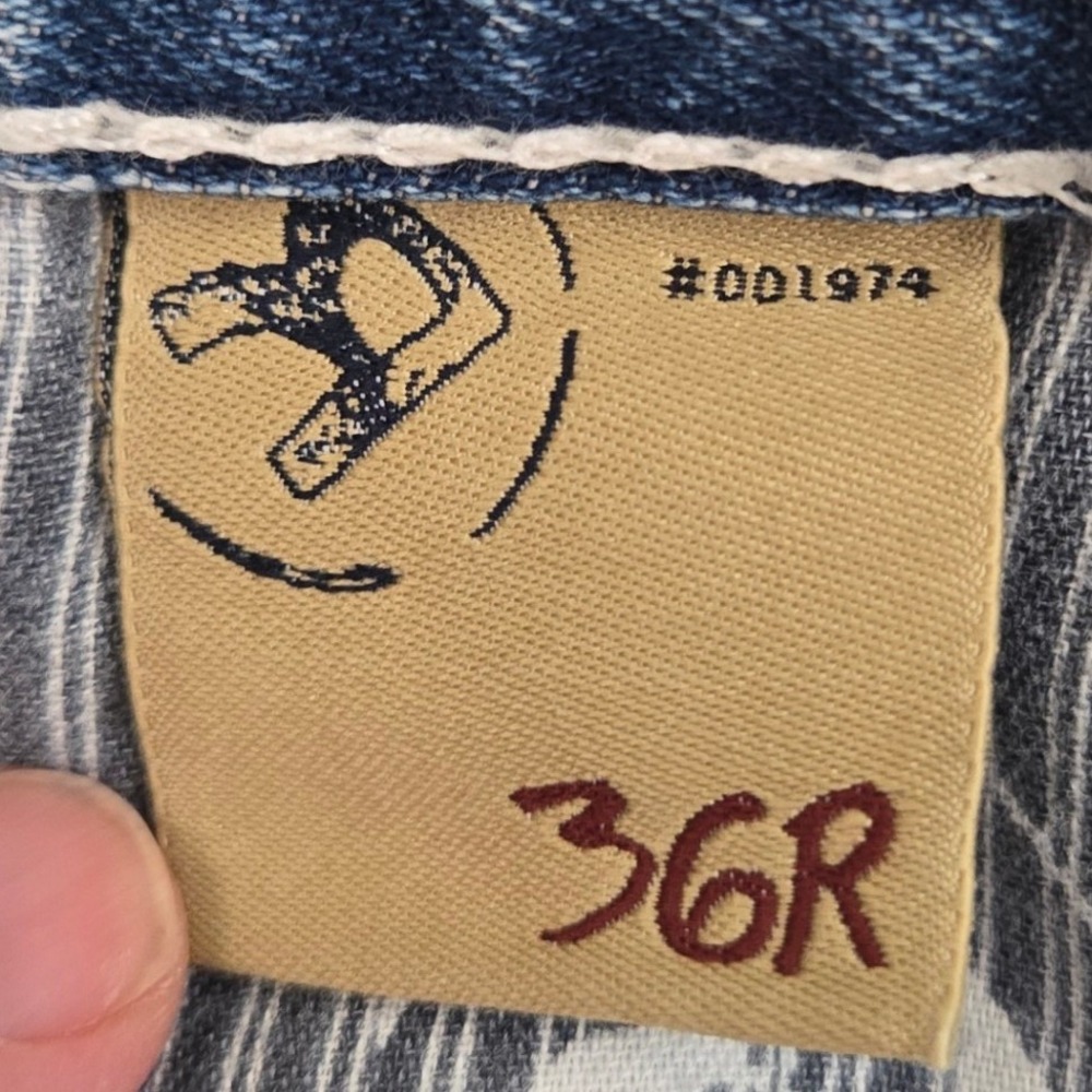 BIG STAR Pioneer Boot‎ Jeans Men 36 R 100% Cotton Distressed Denim Y2K Thrashed - Picture 6 of 12